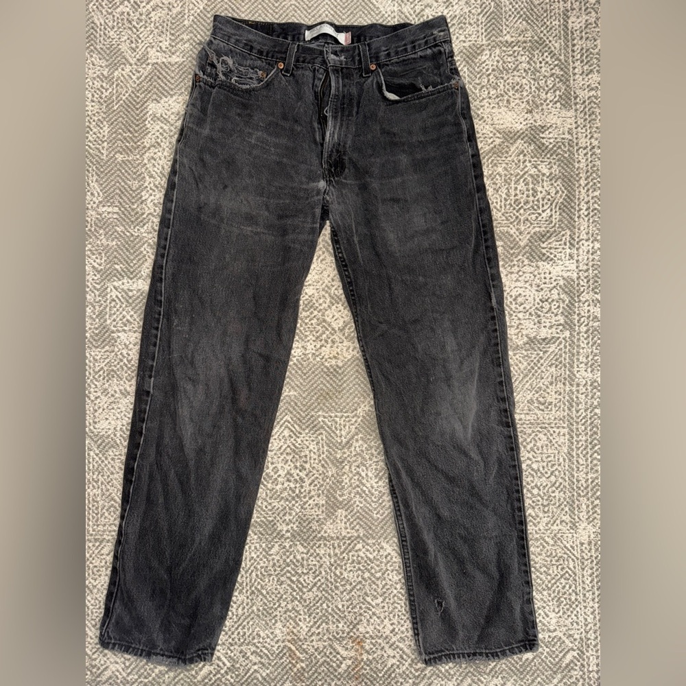 Levi’s 550 Black Distressed Relaxed Fit Jeans W33 L32